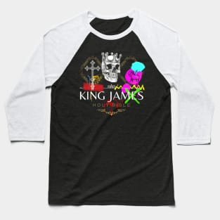 King James Holy Bible Crown Baseball T-Shirt